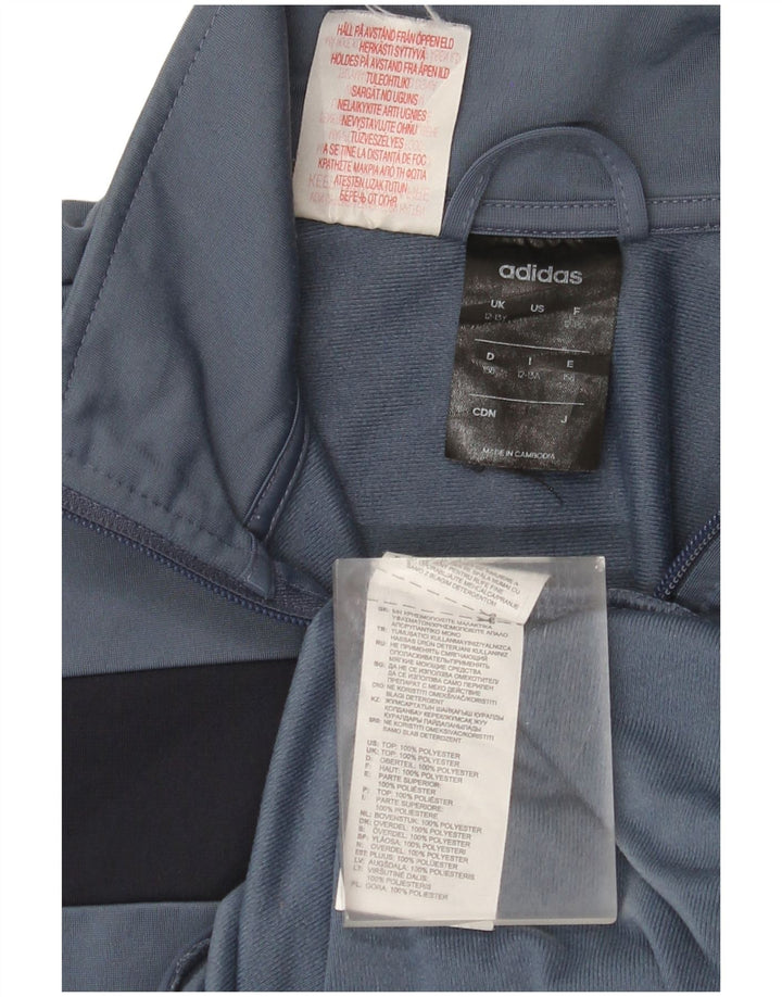 Adidas - Chaqueta de chándal para niño (12-13 años), color gris, poliéster
