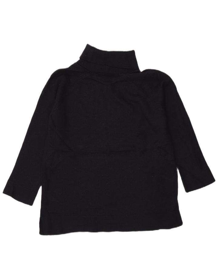 Marks & Spencer Suéter tipo jersey con cuello vuelto para mujer UK 46 Grande Azul marino