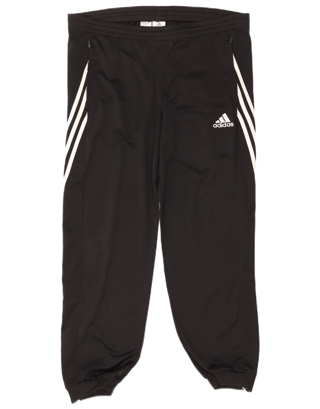 Adidas Hombre Pantalones De Chándal Joggers Grande Negro Poliéster