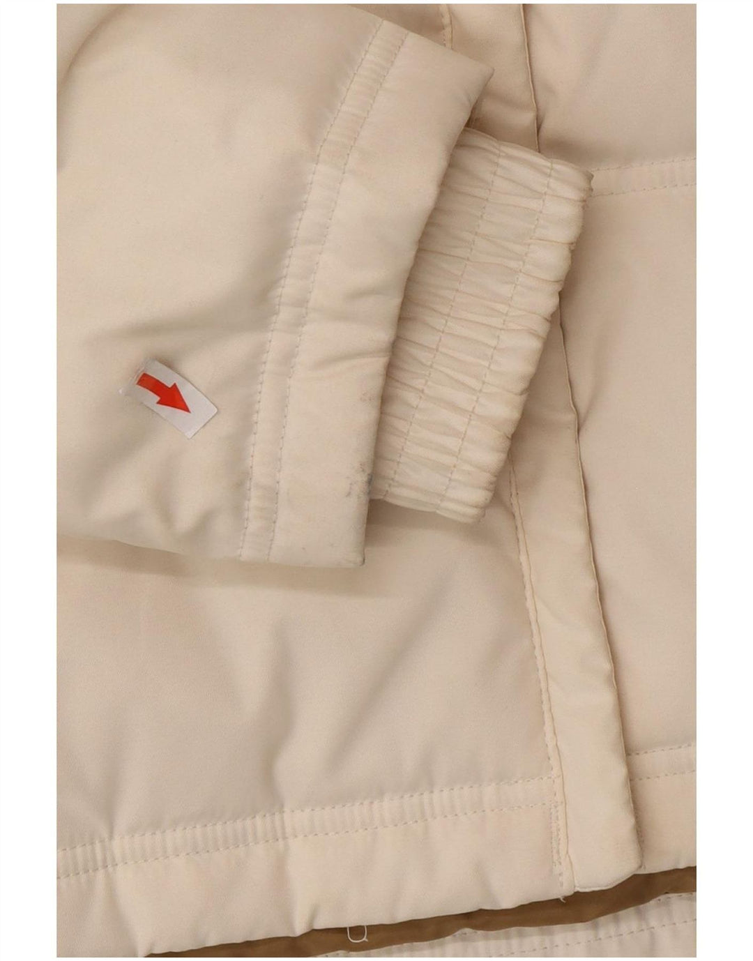 Columbia Chaqueta acolchada extragrande con capucha para mujer UK 10 Small Poliéster blanco