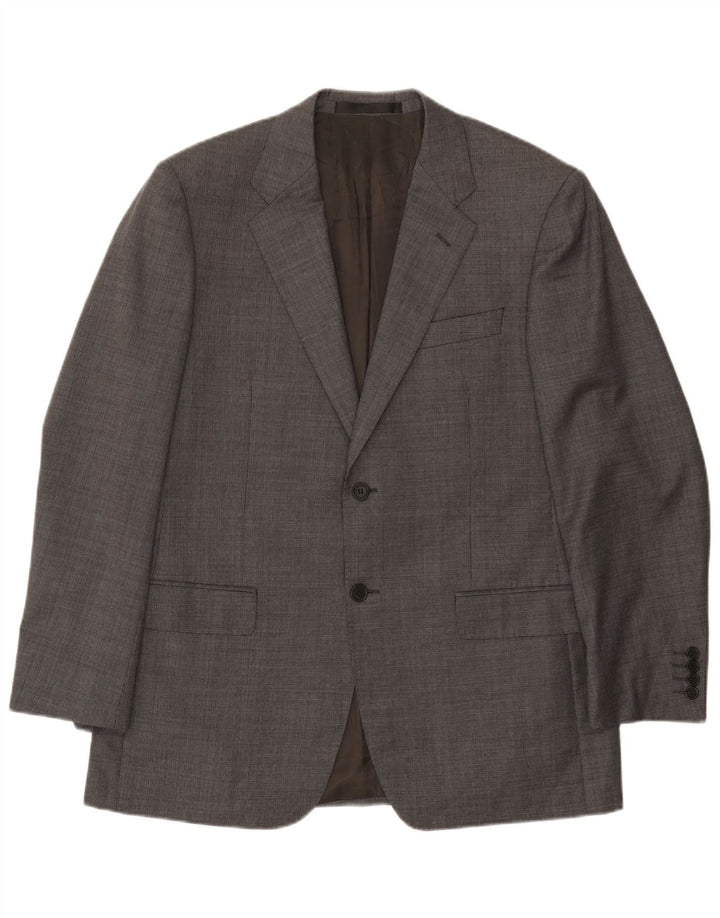 Marks & Spencer Chaqueta tipo blazer con 2 botones para hombre, talla 42, lana gris grande