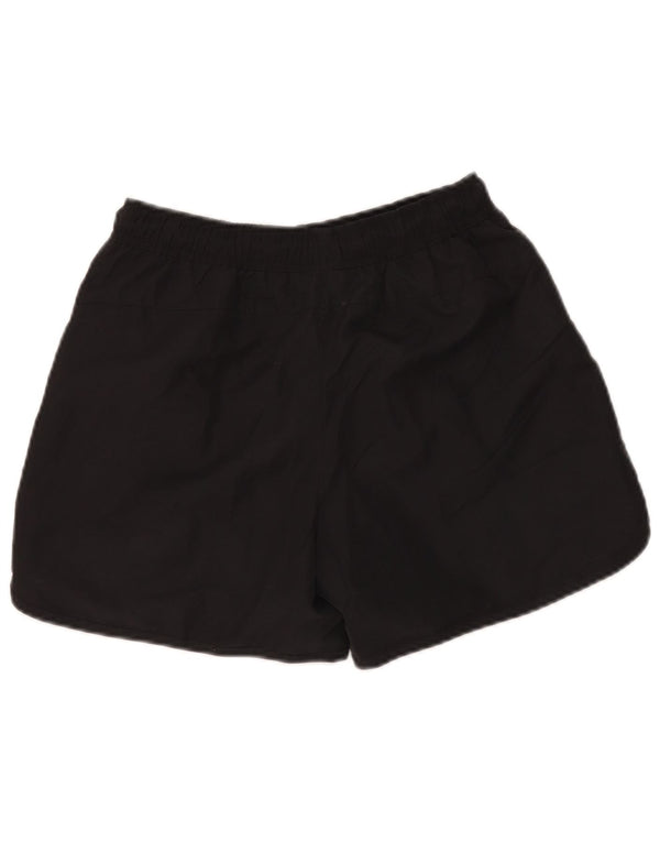 Reebok Pantalones cortos deportivos gráficos para hombre, poliéster negro pequeño