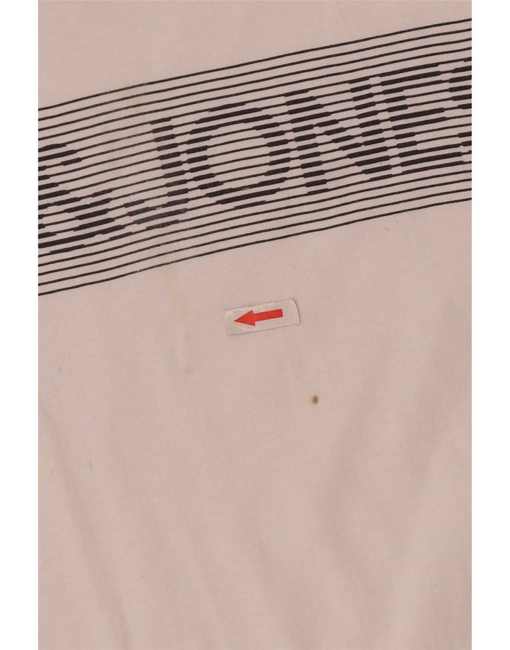 Jack & Jones Hombre Camiseta Gráfica Top Medium Blanco Algodón