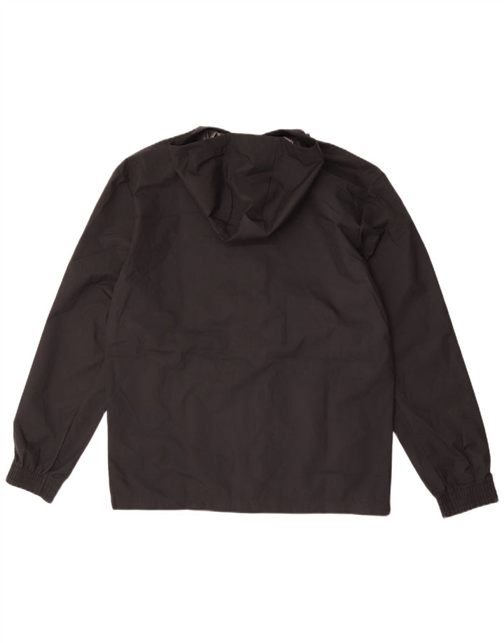 Adidas Chaqueta impermeable con capucha para hombre UK 36 Small Poliéster negro