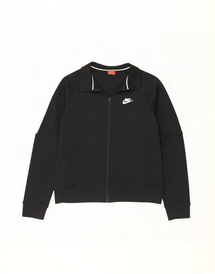 Nike - Chaqueta de chándal para hombre (talla grande), color negro, poliéster