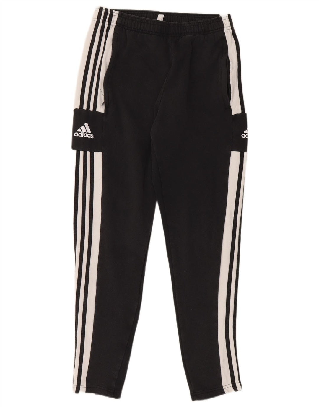 Pantalones de chándal ADIDAS para hombre, algodón negro mediano