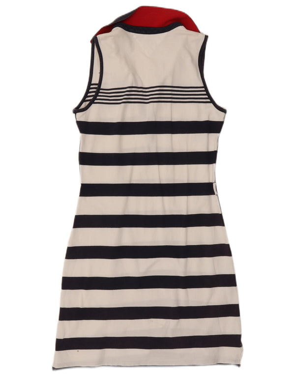 Tommy Hilfiger Vestido polo sin mangas para mujer UK 12 Mediano Azul marino Rayas