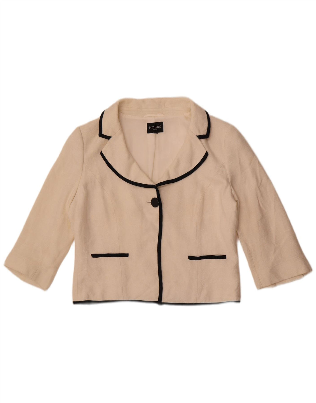 Hobbs Conjunto de 2 piezas de manga 3/4 para mujer UK 46 Viscosa blanca grande