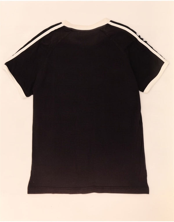 Adidas - Camiseta para hombre, talla pequeña, algodón negro
