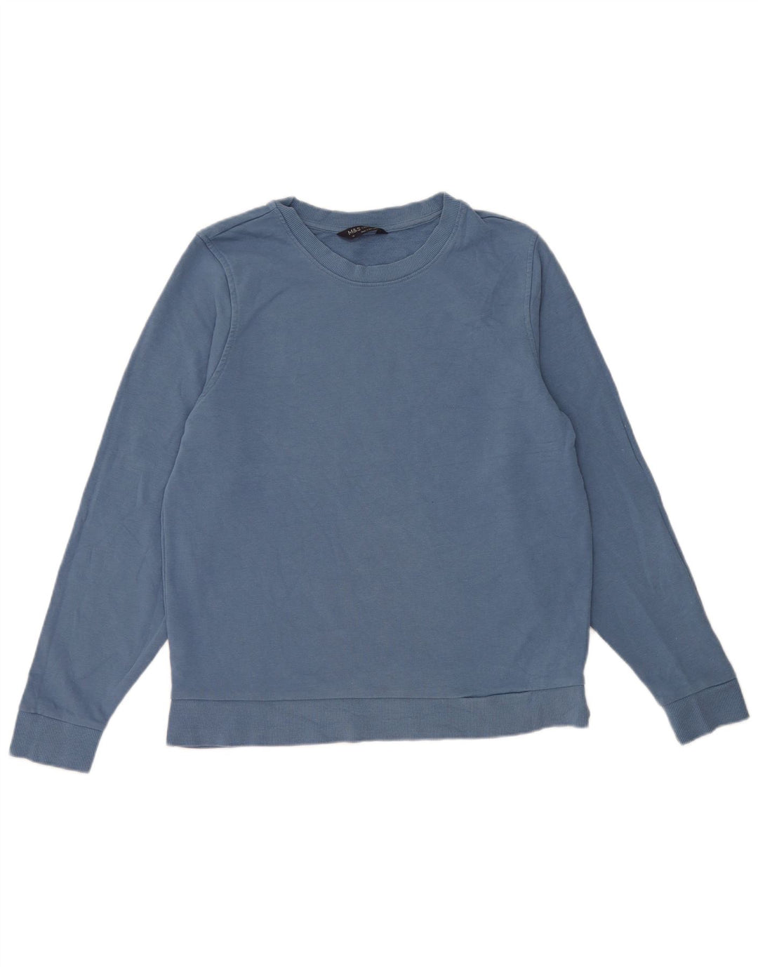 Marks & Spencer Sudadera para mujer Jumper UK 44 Algodón azul medio