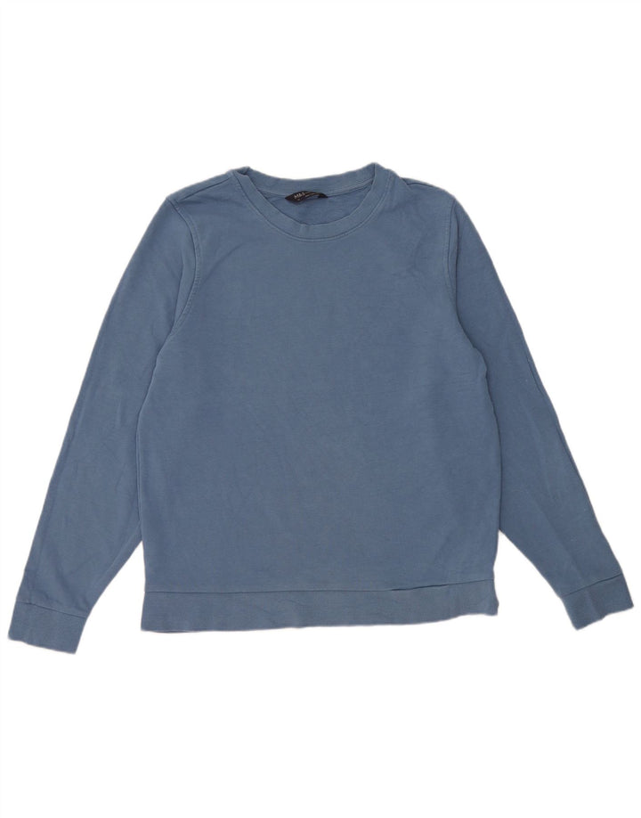 Marks & Spencer Sudadera para mujer Jumper UK 44 Algodón azul medio