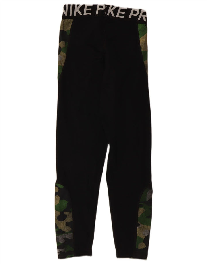 Nike Leggings gráficos para mujer UK 4 XS Negro Camuflaje Poliéster