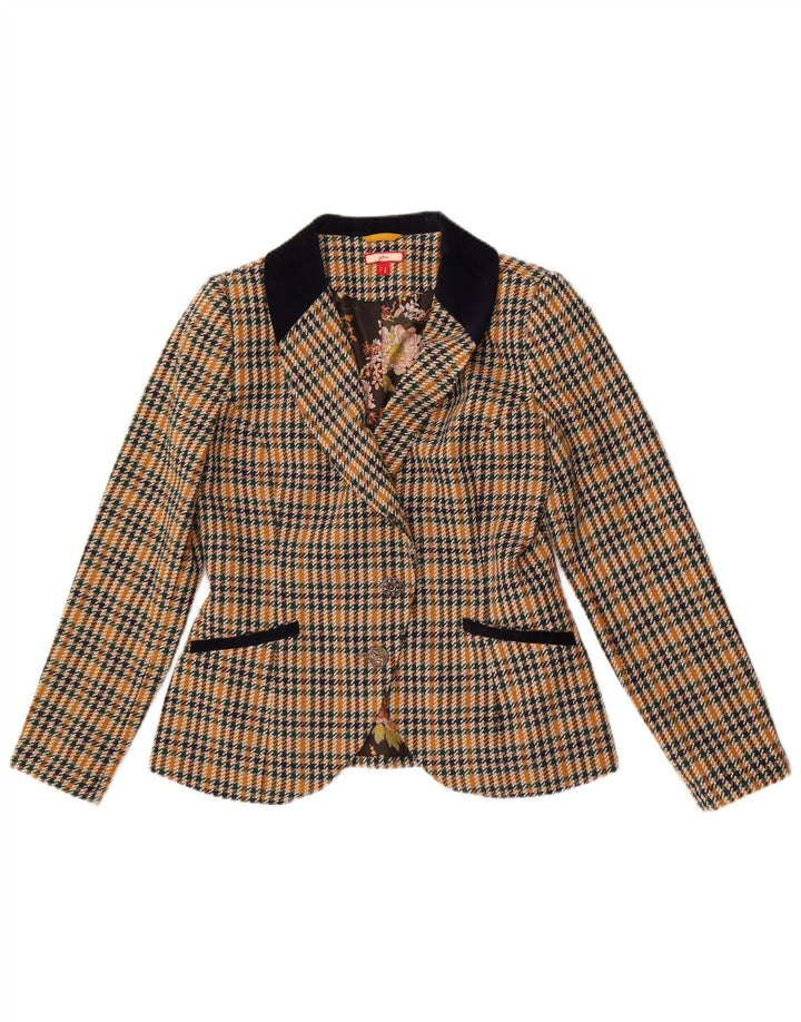 Joe Browns Chaqueta tipo blazer para mujer UK 40 Mediana Pata de gallo multicolor