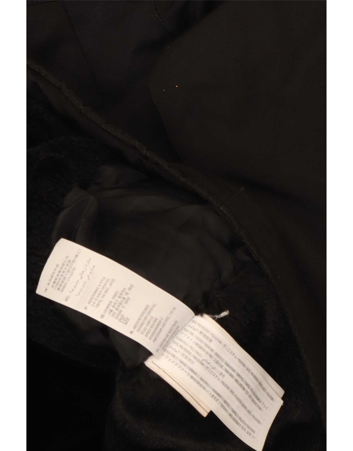 Hollister Chaqueta de esquí con capucha para hombre UK 36 Small Poliéster negro