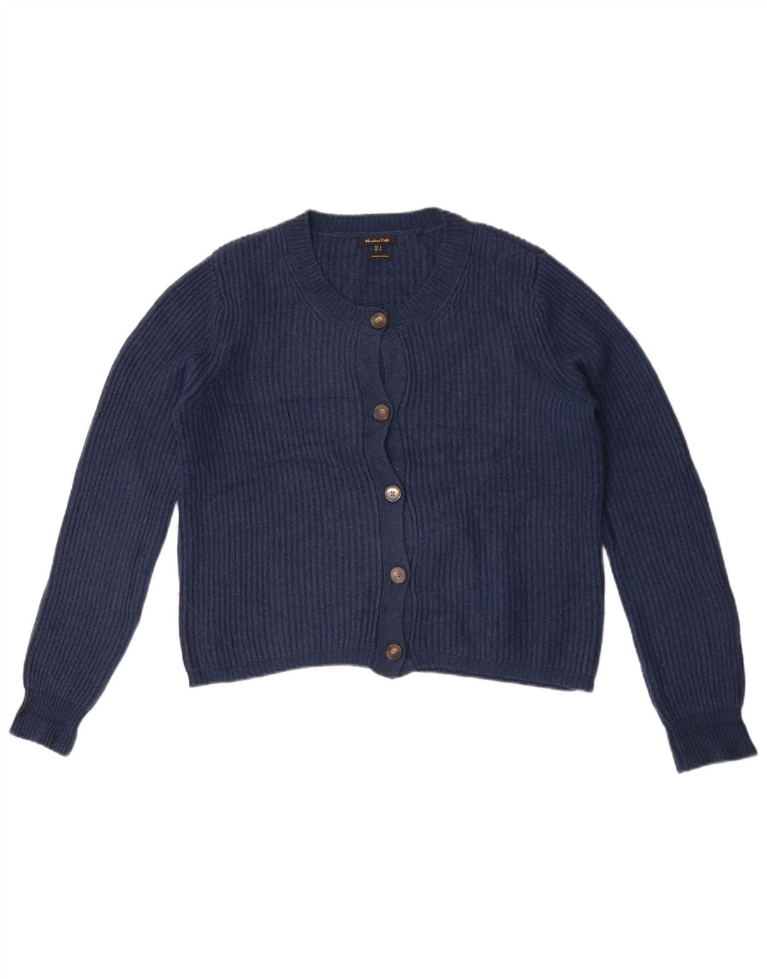 Massimo Dutti Cárdigan Corto Extragrande para Mujer UK 10 Small Azul Marino