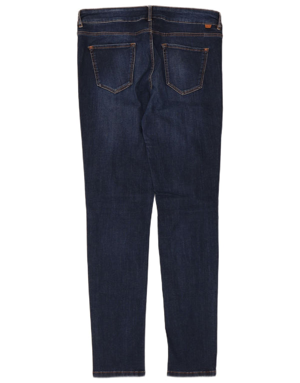 Massimo Dutti Jeans Ajustados Desgastados Mujer EU 42 Large W32 L30 Azul Marino