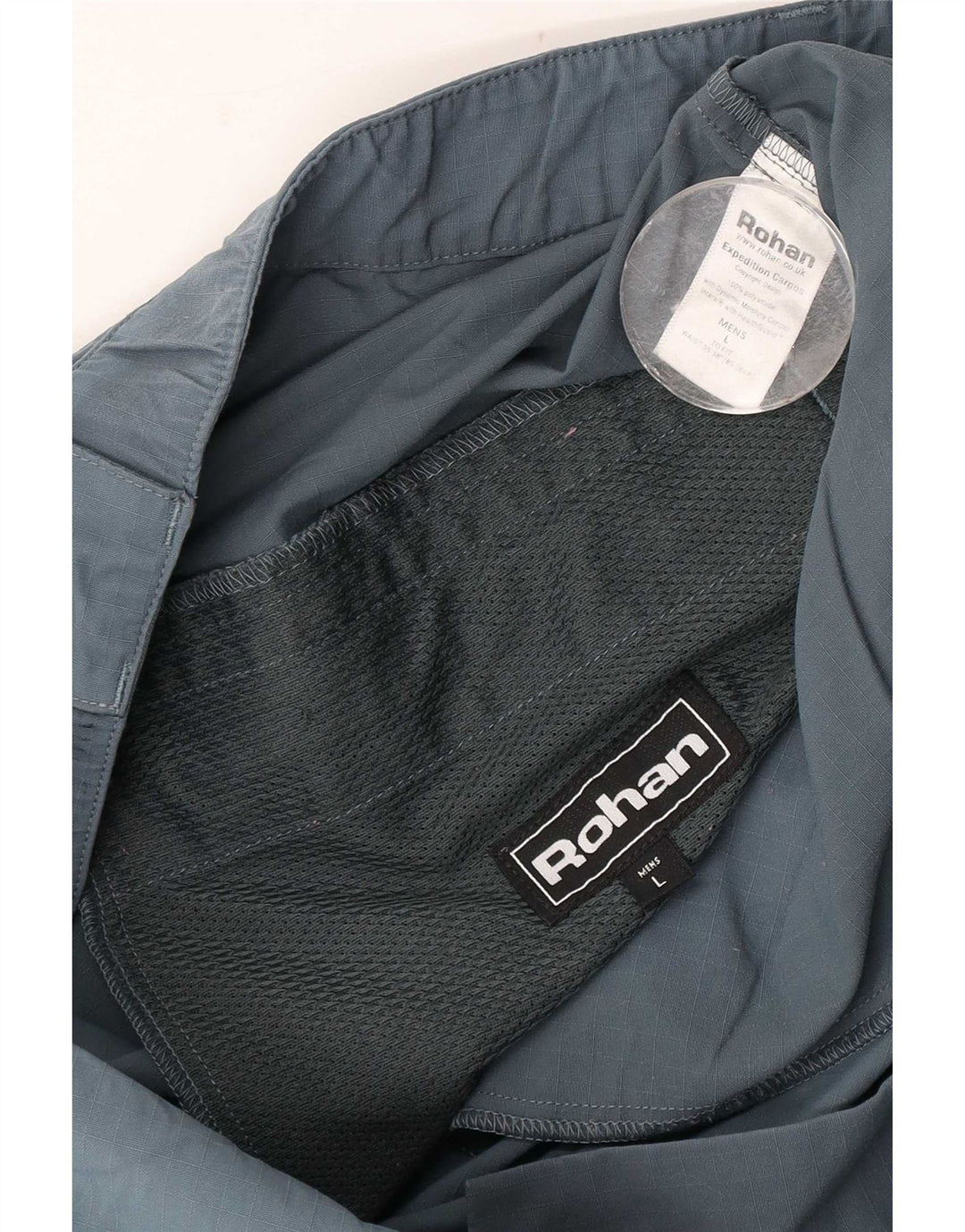Rohan Hombre Pantalón Cargo De Senderismo Grande W36 L29 Poliamida Azul