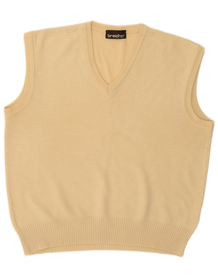 Breidhof - Camiseta sin mangas para hombre, talla grande, color beige