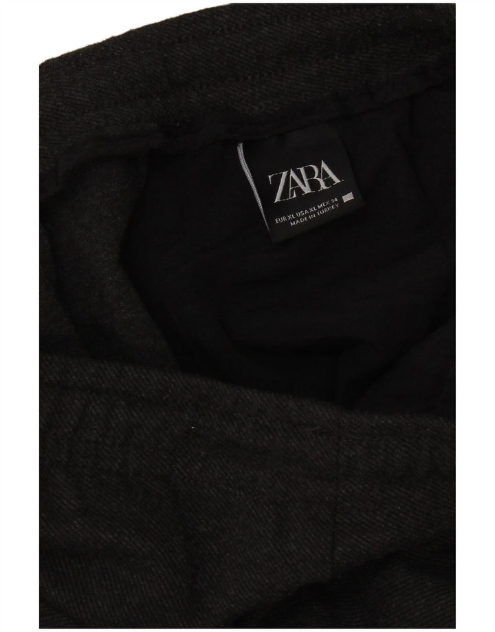 Zara Hombre Pantalón Chándal XL Gris