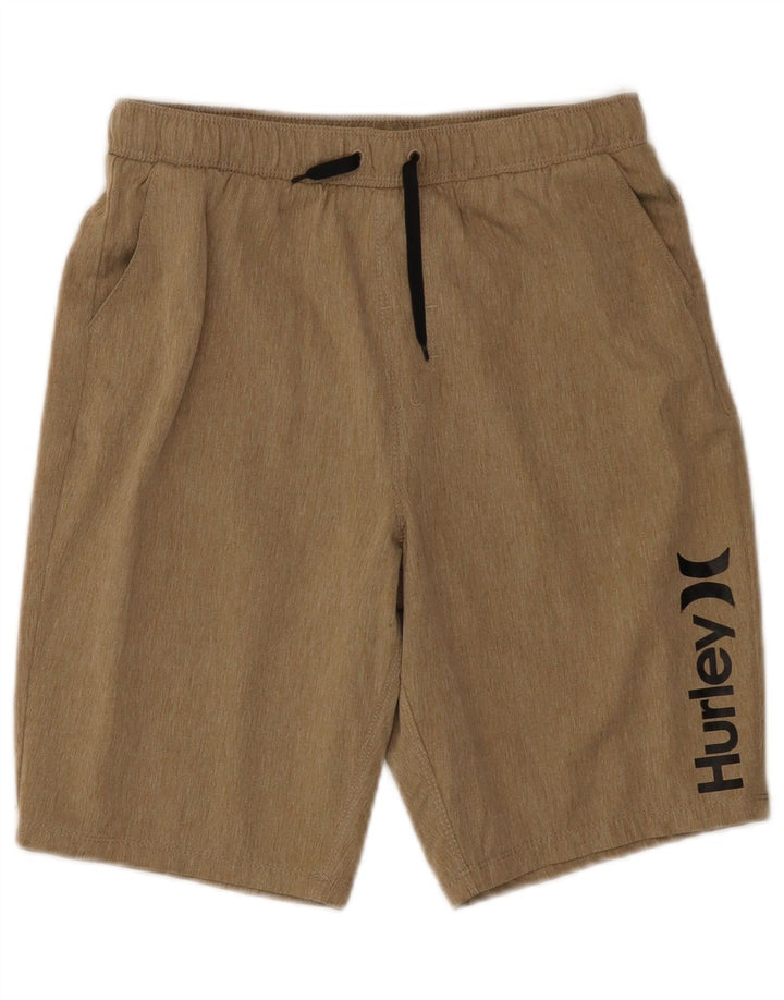 Hurley Shorts deportivos gráficos para niño 12-13 años Beige Poliéster