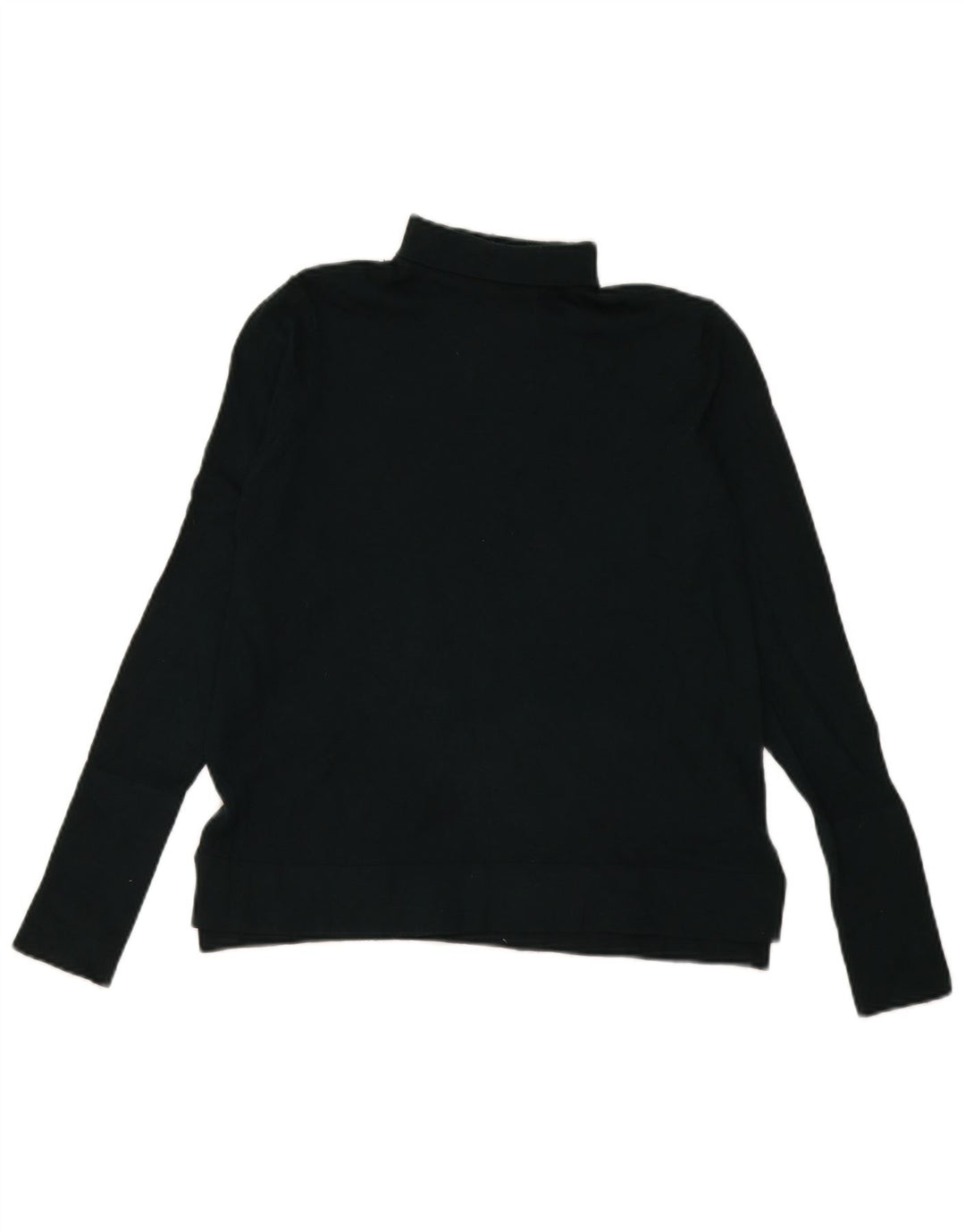 Zara Jersey con cuello vuelto para mujer, talla 44, color verde medio, modal