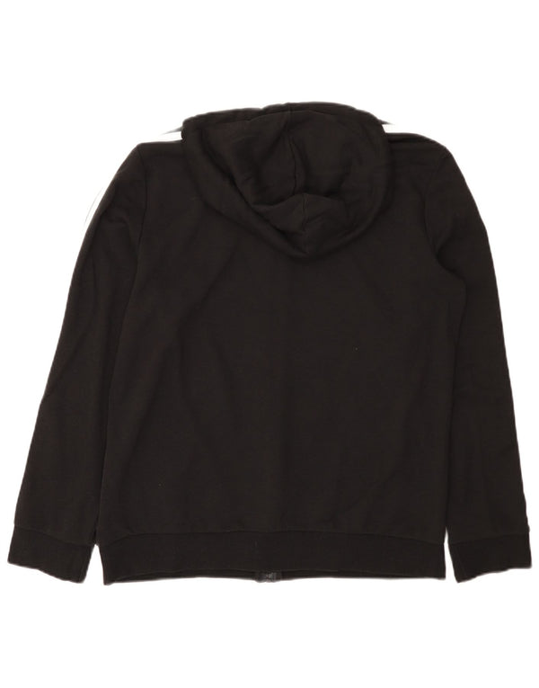 Adidas Sudadera con capucha y cremallera para mujer UK 40/40 Grande Algodón negro