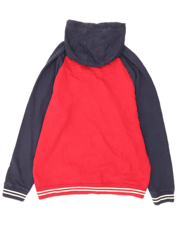 Crew Clothing Hombre Salcombe Sudadera con capucha Jumper XL Rojo Colorblock Algodón