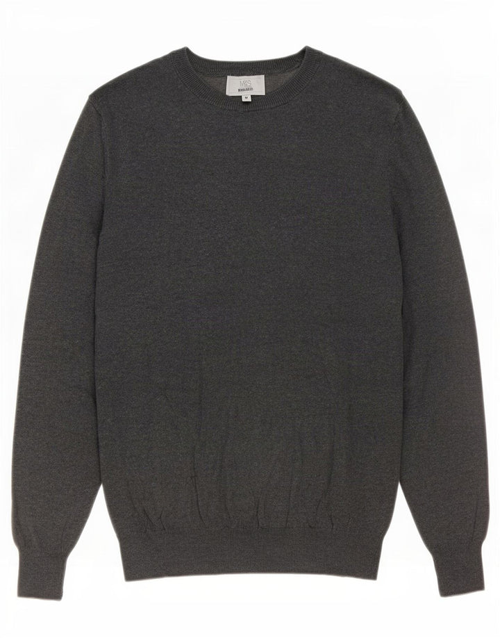 Marks & Spencer Jersey De Corte Regular Con Cuello Barco Para Hombre Gris Medio