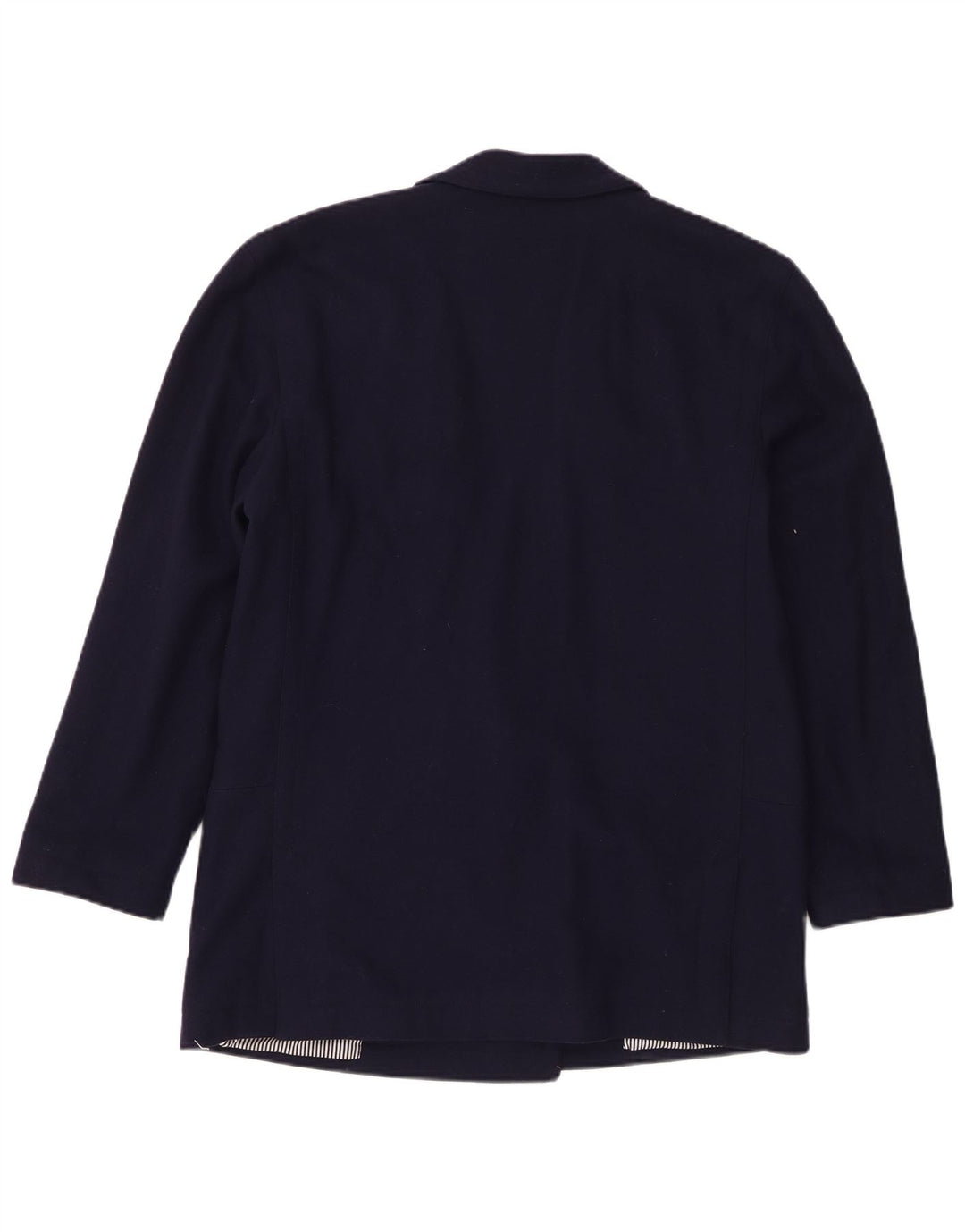 Vintage mujer chaqueta blazer de doble pecho IT 46 azul marino grande