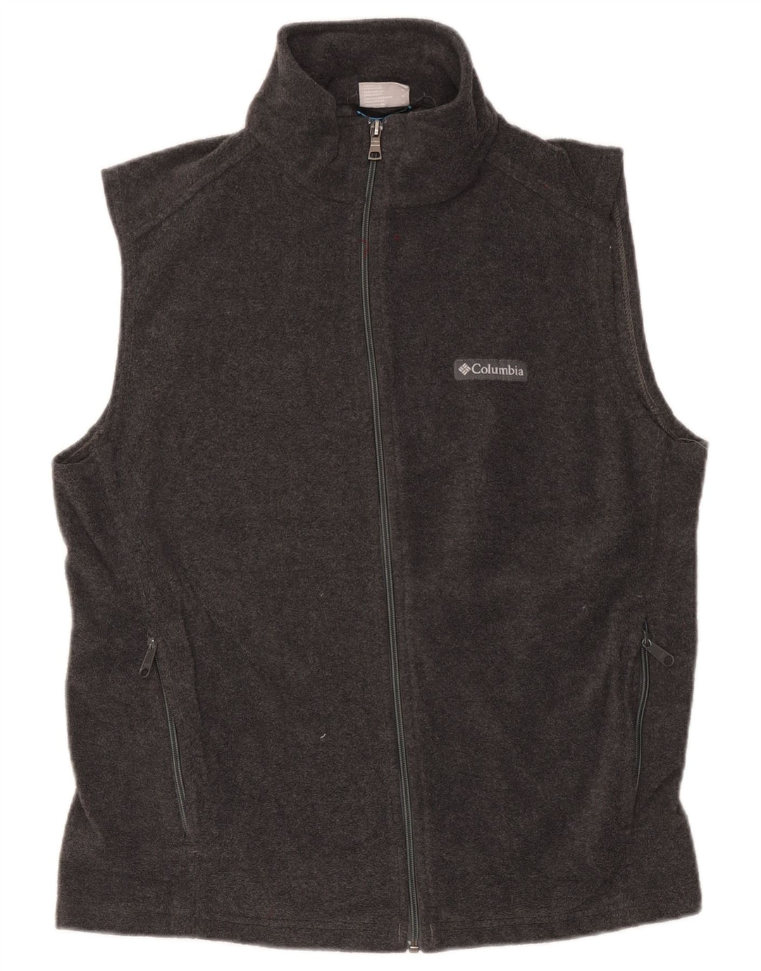 Columbia Chaleco polar para mujer UK 44 Poliéster gris medio