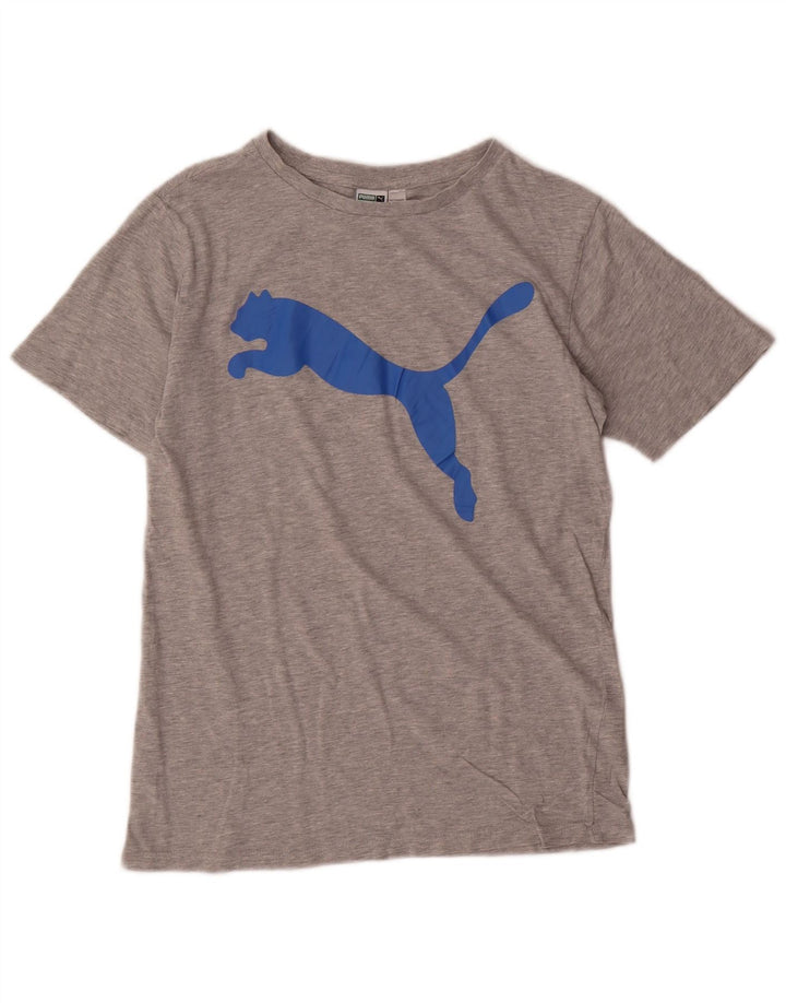 Puma Camiseta gráfica para niño Top 15-16 años XL Gris Moteado