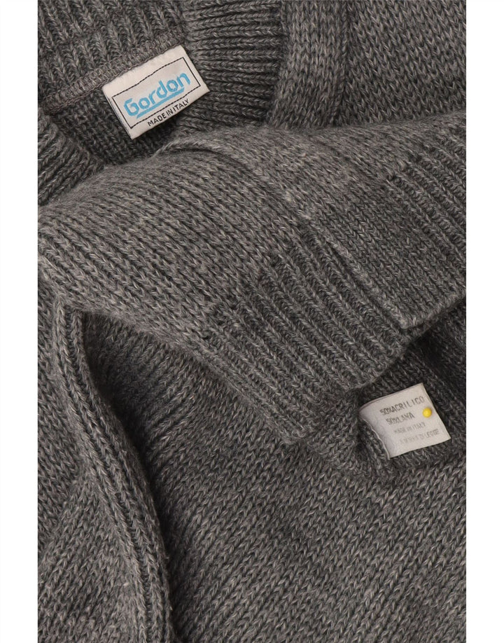 Gordon - Cárdigan para hombre de lana gris pequeño