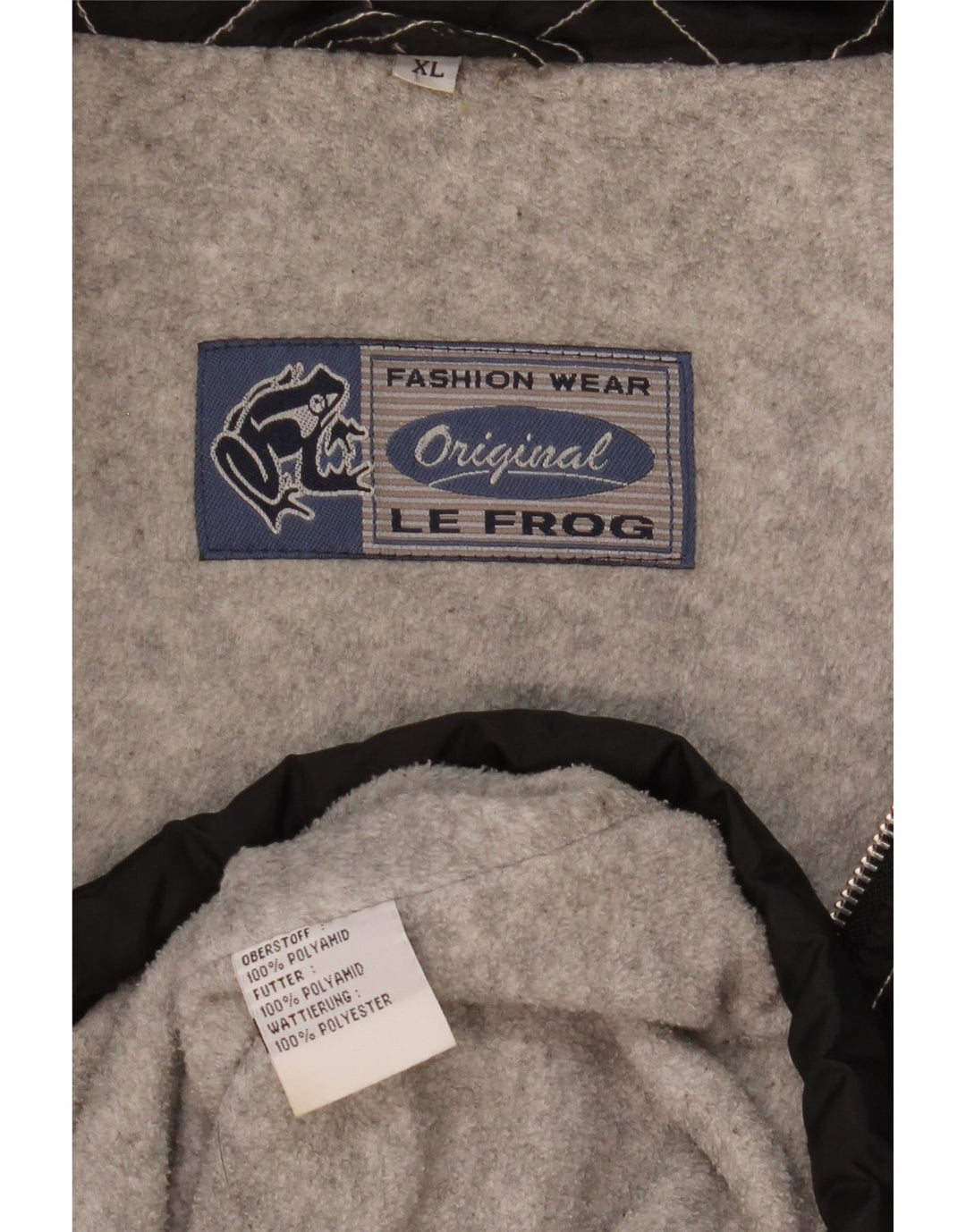 Chaqueta cortavientos con capucha para hombre Le Frog UK 42 XL Poliamida negra