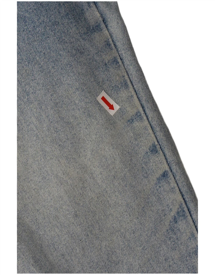 Roccobarocco Jeans cónicos de talle alto para mujer IT 45 Medium W31 L31 Azul