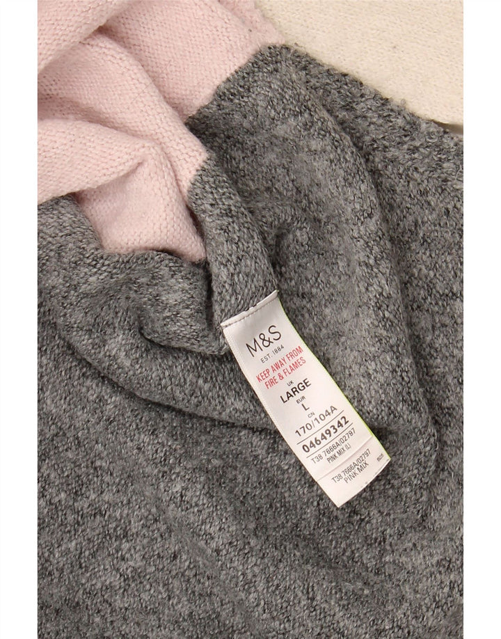 Marks & Spencer - Jersey de cuello redondo para mujer, talla 40, color gris