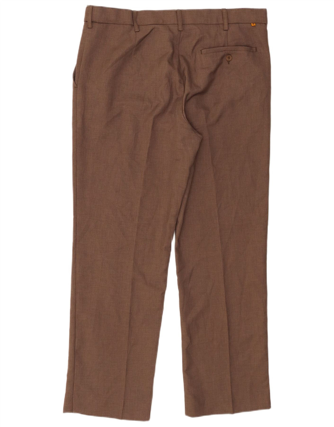Farah Pantalón chino de corte clásico para hombre W36 L29 Poliéster marrón