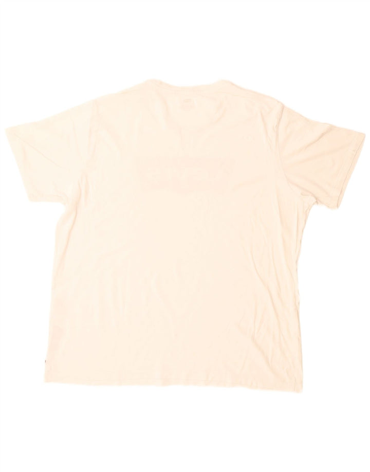 Levi's Hombre Camiseta Gráfica Top XL Algodón Blanco