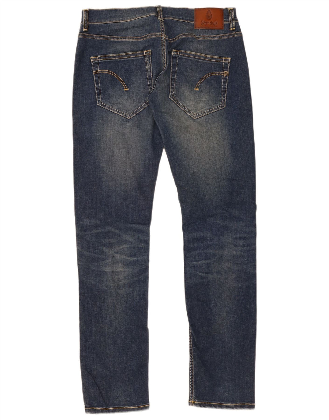 Vaqueros Slim Desgastados Mujer Dondup W32 L33 Algodón Azul