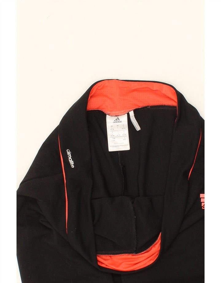 ADIDAS Womens Capri Leggings UK 16/18  Large  Black Polyester Vintage Adidas and Second-Hand Adidas from Messina Hembry 