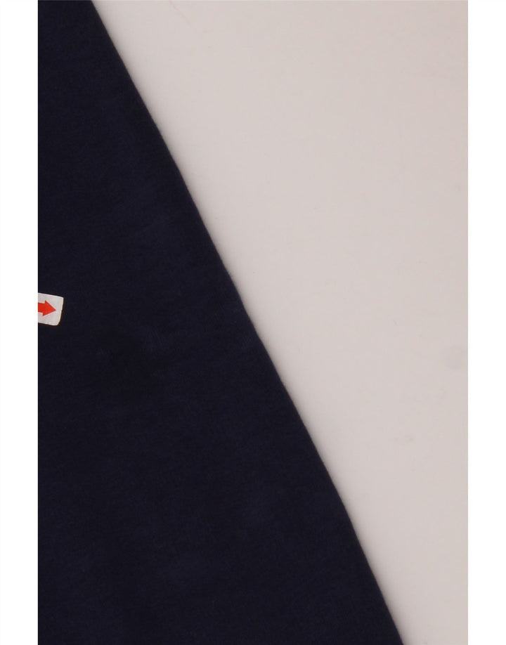 PUMA Jersey con capucha gráfica para hombre, algodón azul marino mediano