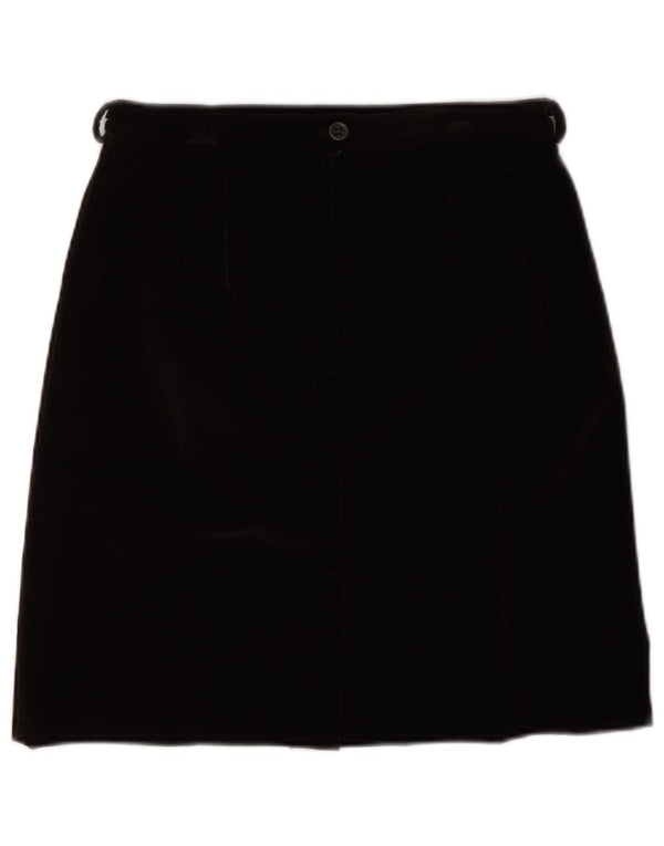 Prisma Falda Acampanada de Terciopelo para Mujer UK 10 Small W26 Acrílico Negro