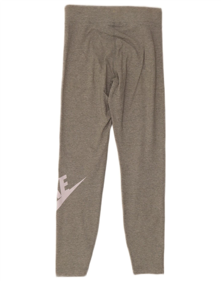 Nike Leggings gráficos para mujer UK 10 Small Gris Algodón