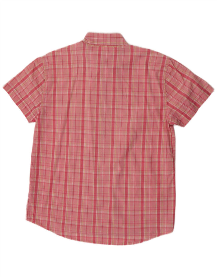 PEPE Jeans Camisa De Manga Corta Hombre De Algodón A Cuadros Rosa Medio