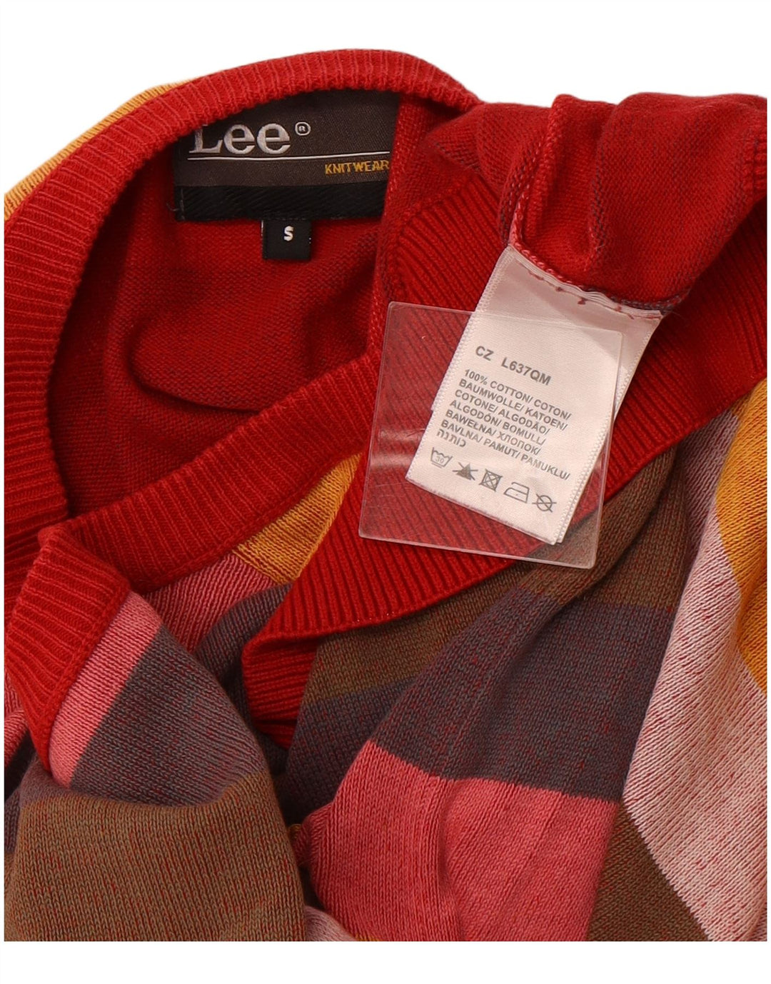 LEE Womens Boat Neck Jumper Sweater UK 10 Small Multicoloured Striped