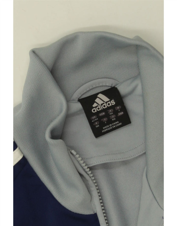 Adidas - Chaqueta de chándal para hombre, talla 42/44, poliéster color gris grande