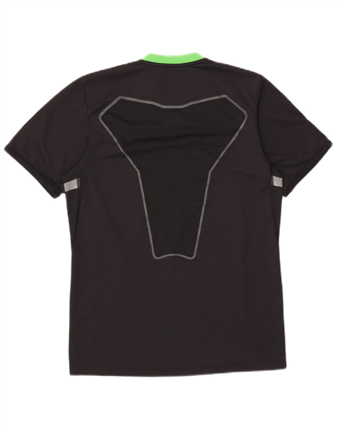 Adidas Mens Climacool Camiseta Top Pequeño Negro Colorblock