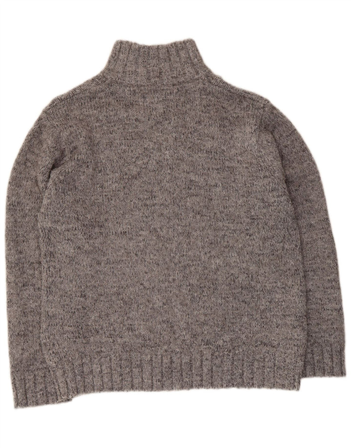 MARKS & SPENCER Suéter tipo jersey con cuello y cremallera para hombre UK 41/43 Large Grey