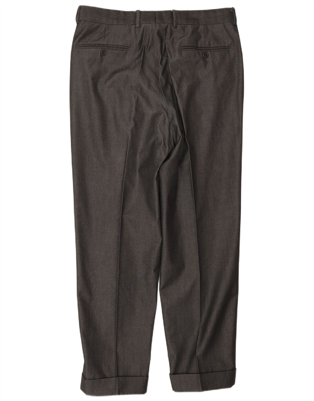 CERRUTI 1881 Pantalón de traje con pinzas para hombre IT 50 Large W32 L30 Grey Classic