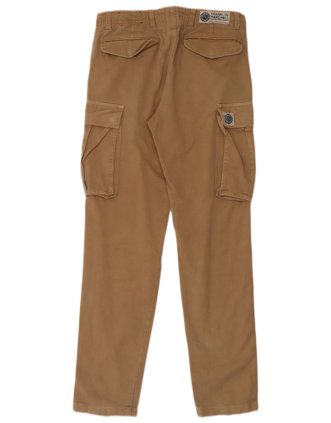 Franklin Marshall Pantalones cargo rectos para hombre W30 L32 Algodón beige