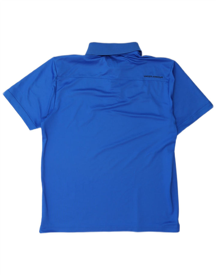 Under Armour Polo Heat Gear para hombre, talla grande, azul
